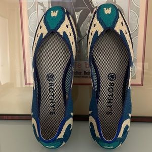Rothy’s Moroccan blue flats size 9.5 EUC